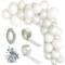 Latex Balloons with Balloon Weights, Grey Party Decorations (64 Pieces)